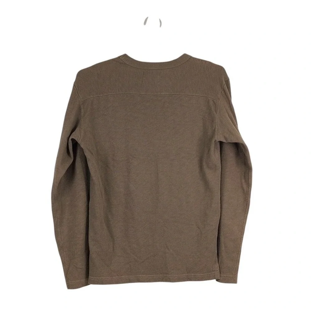 Buck Mason Field Spec Rugby Crew Mens XS Brown Casual Utility Military Designer